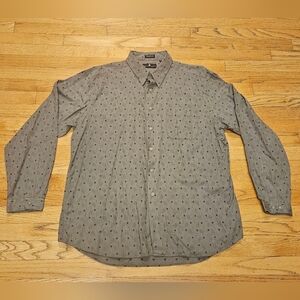 Vintage Saks Fifth Avenue Long Sleeve Button Down Shirt 100% Cotton Size XL